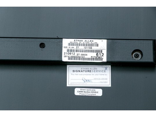 Ethan Allen Back Finished Accent Table