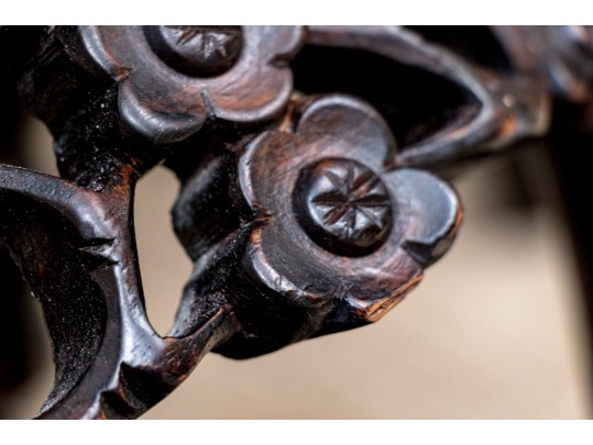 Pair Of Chinese Marble Top Stands