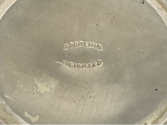 Collection Of Weighted Sterling Silver Candleholders, Compote & Bud Vase