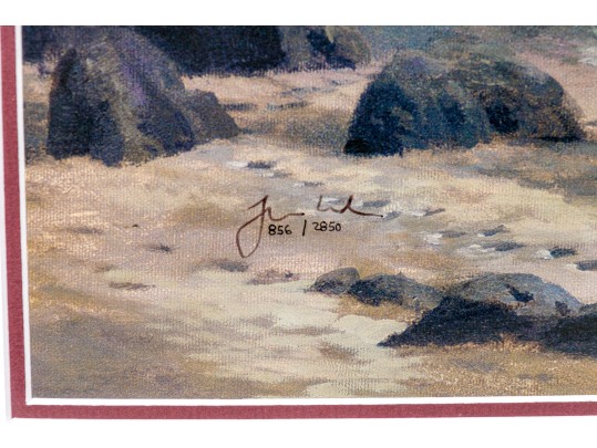 Thomas Kinkade (American, 1958-2012) Limited Edition Color Lithograph, Rock Of Salvation