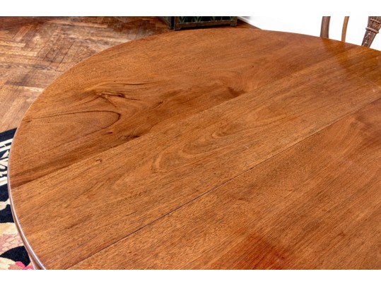 Antique Extension Dining Table On Carved Paw Feet