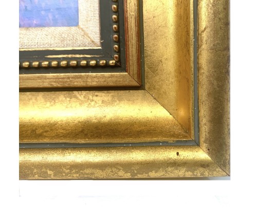 Douglas W. Turner (Mass., B 1941 -) Oil On Panel Winter City Scene