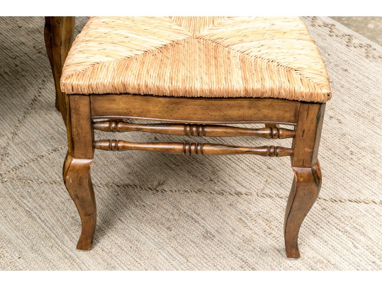 Country Chic Ladder Back Chairs With Extension Dining Table