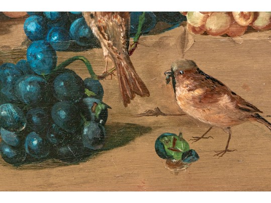 Oil On Board, Raiding The Fruit Basket