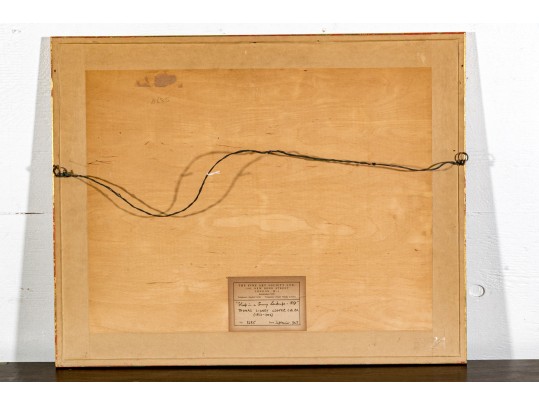 Thomas Sidney Cooper (UK, 1803- 1902) Watercolor, Winter Landscape With Sheep 