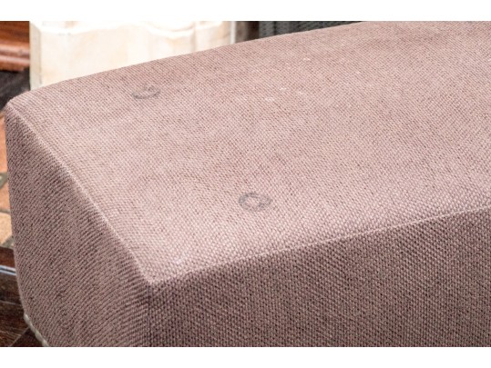 Upolstered Bench Or Ottoman On Large Casters