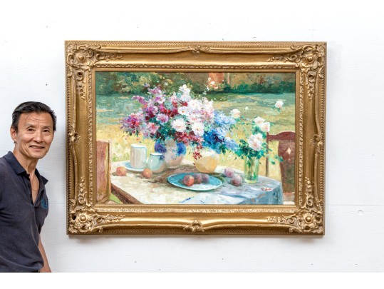 R. Zack Signed, Oil On Canvas, Impressionistic Still Life 