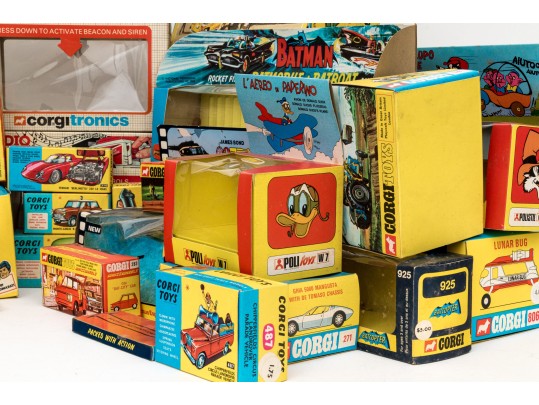 A Collection Of 50 Vintage Corgi Boxes