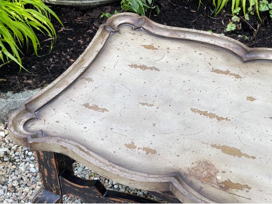 Decorative Carved And Painted Low Table 