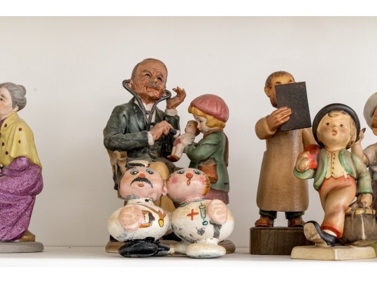 Extensive Collection Of Figural Doctor-Themed Decor