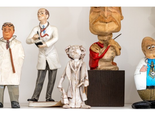 Extensive Collection Of Figural Doctor-Themed Decor