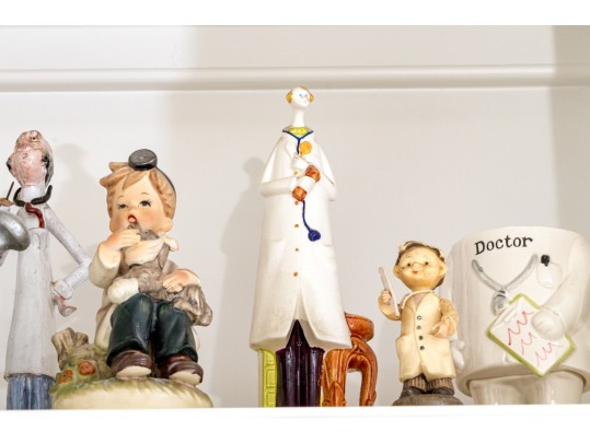 Extensive Collection Of Figural Doctor-Themed Decor