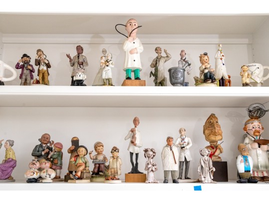 Extensive Collection Of Figural Doctor-Themed Decor