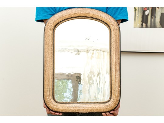 Antique Diminutive Atrium Mirror