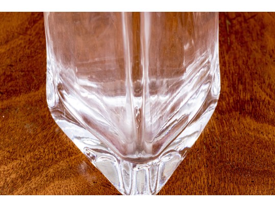 Simon Pearce Triangular Crystal Vase