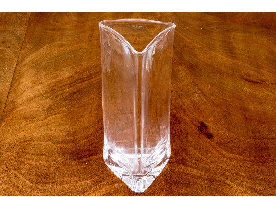 Simon Pearce Triangular Crystal Vase