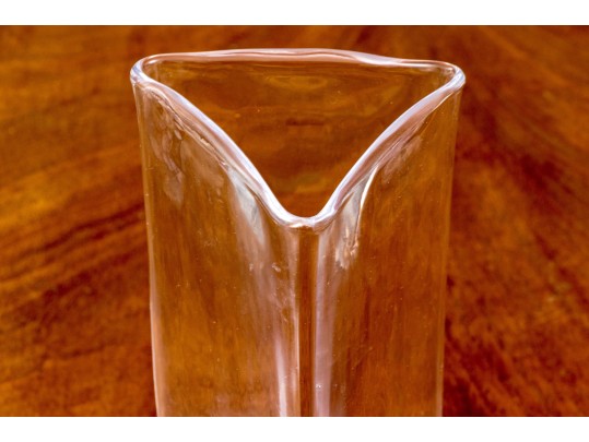 Simon Pearce Triangular Crystal Vase