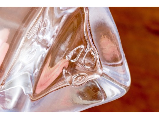 Simon Pearce Triangular Crystal Vase