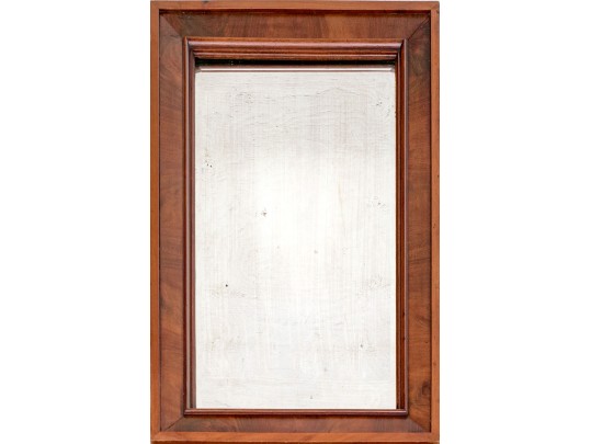 A Great Highly Figured Mahogany Mirror, Ca. 1850 Or Earlier