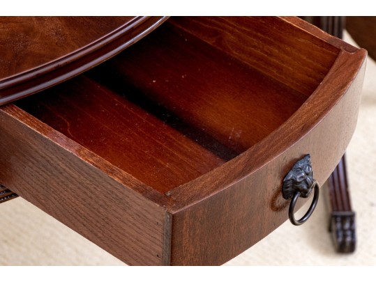 Pair Of Mahogany Drum Tables