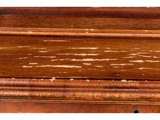 Georgian Style Burl Veneered Breakfront, As-is