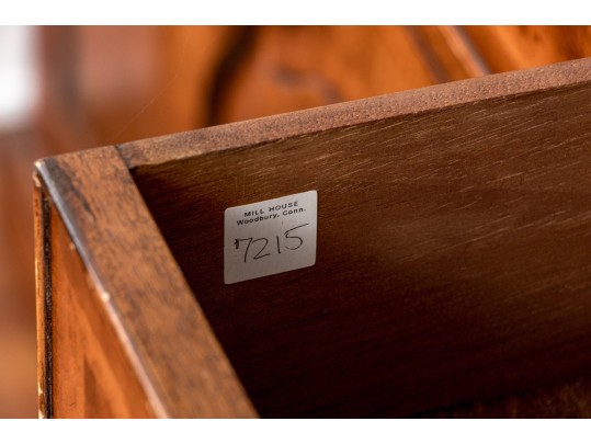 Georgian Style Burl Veneered Breakfront, As-is