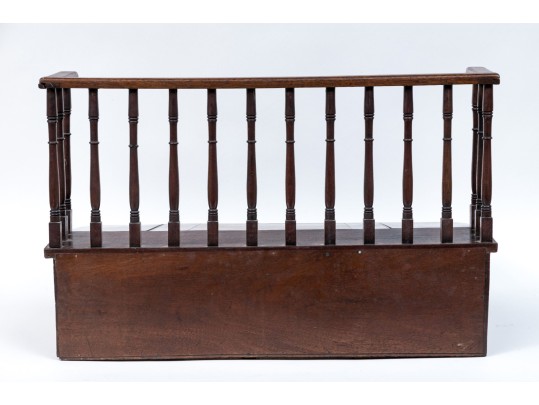 Antique Mahogany Table Top Wood Desk