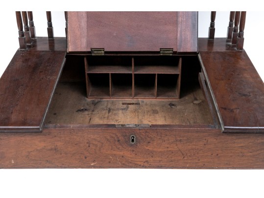 Antique Mahogany Table Top Wood Desk