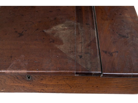 Antique Mahogany Table Top Wood Desk