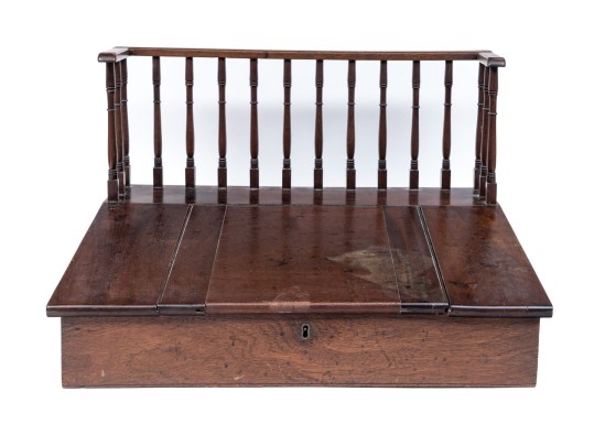 Antique Mahogany Table Top Wood Desk