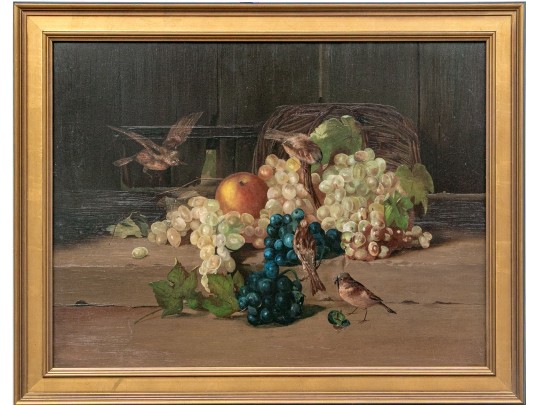 Oil On Board, Raiding The Fruit Basket