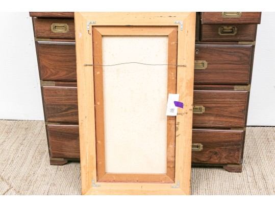 Florenz Signed Oil On Canvas, Japanese Pagoda