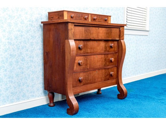 Late Empire Mahogany Chest Ca. 1850-70