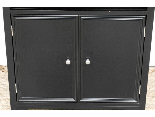 Handsome Black Lightweight Finished Book Case Cabinet