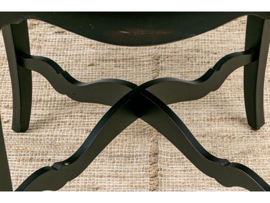 Ethan Allen Back Finished Accent Table