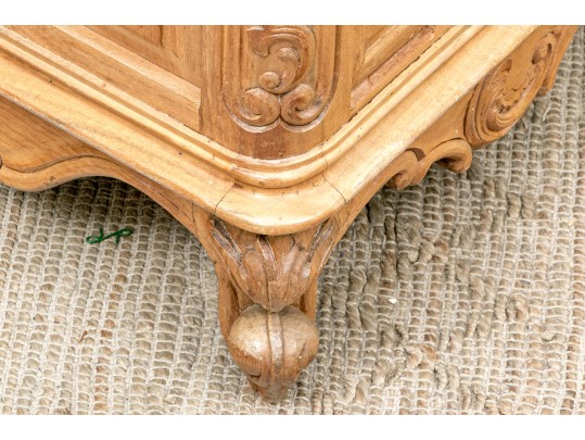 Louis XV Style Country Chic Corner Chimney Cabinet