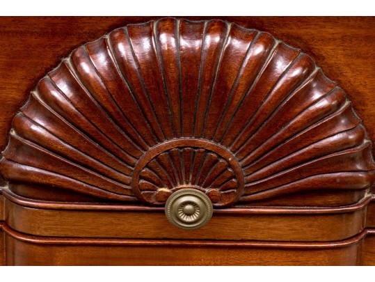 Beautiful Chippendale Style Block Front Mahogany Chest