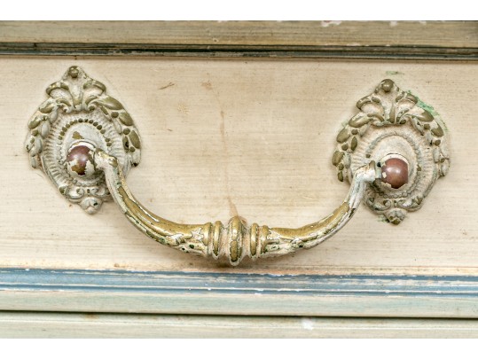 Pair Baker Paint Decorated Side Tables For Upcycle