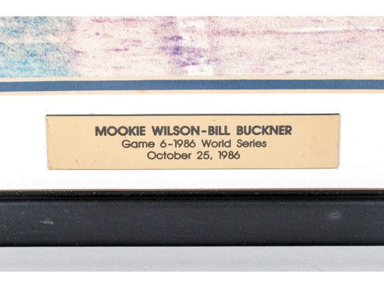 Steiner Sports Mookie Wilson-Bill Buckner Signed World Series Photograph
