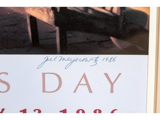 Joel Meyerowitz Signed Advertisement Poster