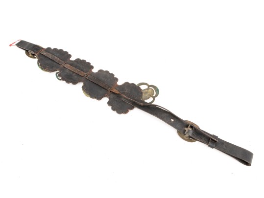 Vintage Horse Brasses On Leather Strap