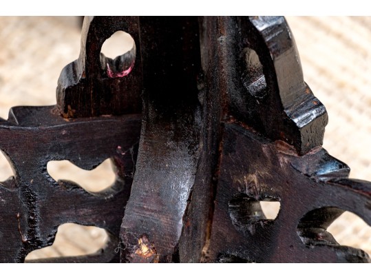 Pair Of Chinese Marble Top Stands