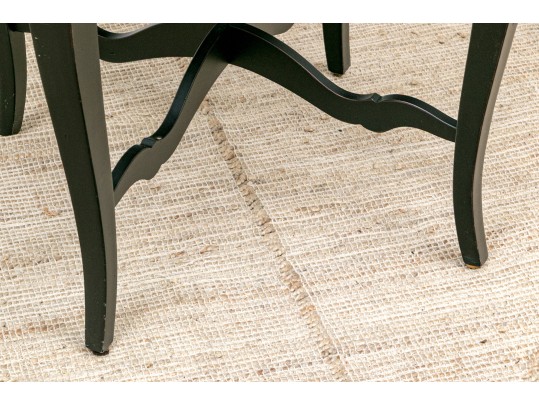 Ethan Allen Back Finished Accent Table