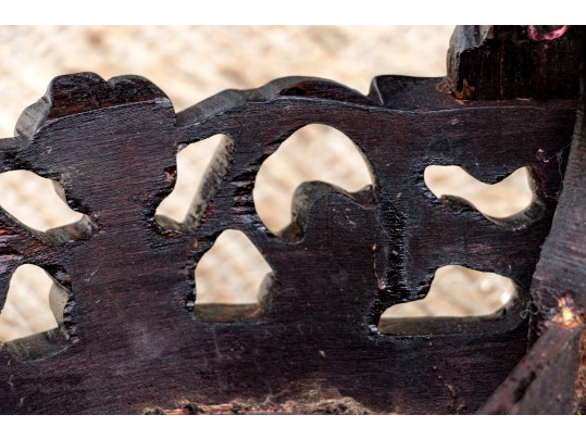 Pair Of Chinese Marble Top Stands