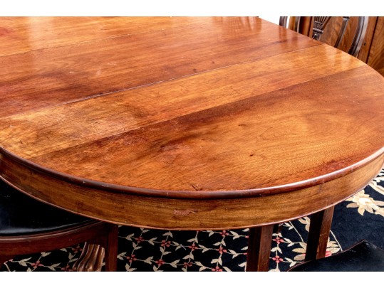 Antique Extension Dining Table On Carved Paw Feet