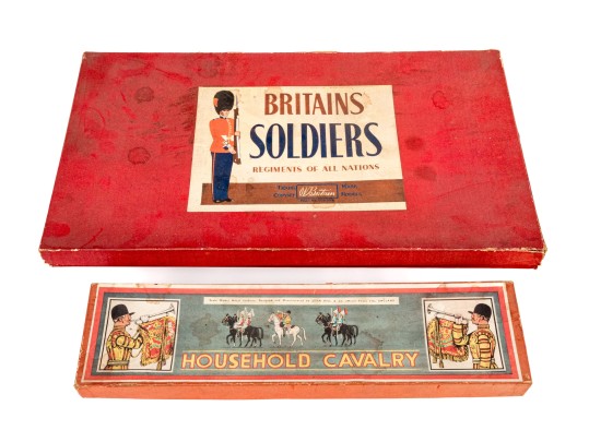 Two Sets Of Vintage Models Of Britain's Cavalry And Soldiers. Boxed