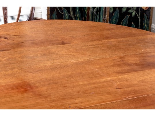 Antique Extension Dining Table On Carved Paw Feet