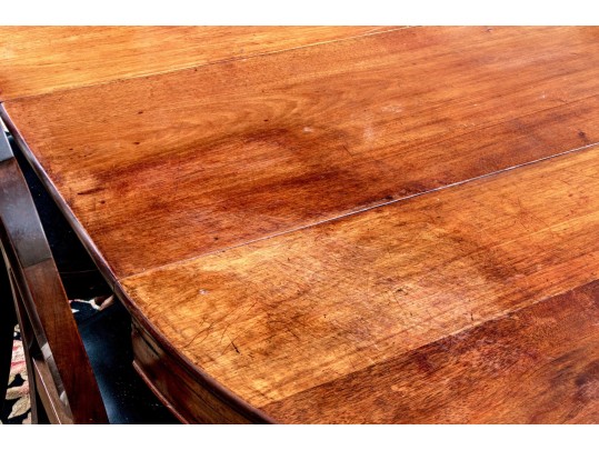 Antique Extension Dining Table On Carved Paw Feet