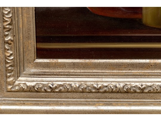 Miechell Signed, Oil On Canvas, Still Life With Three Vases