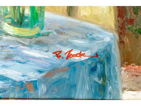 R. Zack Signed, Oil On Canvas, Impressionistic Still Life 